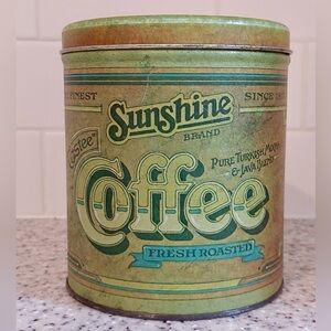 Vintage “Sunshine” Brand Coffee Canister